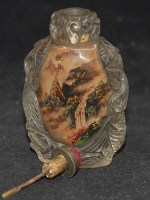 Antike feine Snuff Bottle mit Landschaften